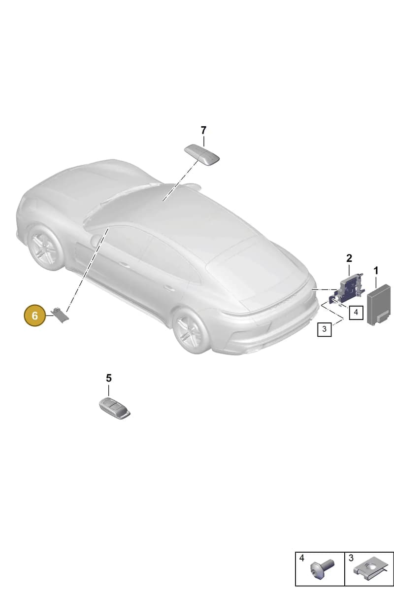 9A7919813A — Porsche Panamera (2023-2025) diagram p62901400, position 6