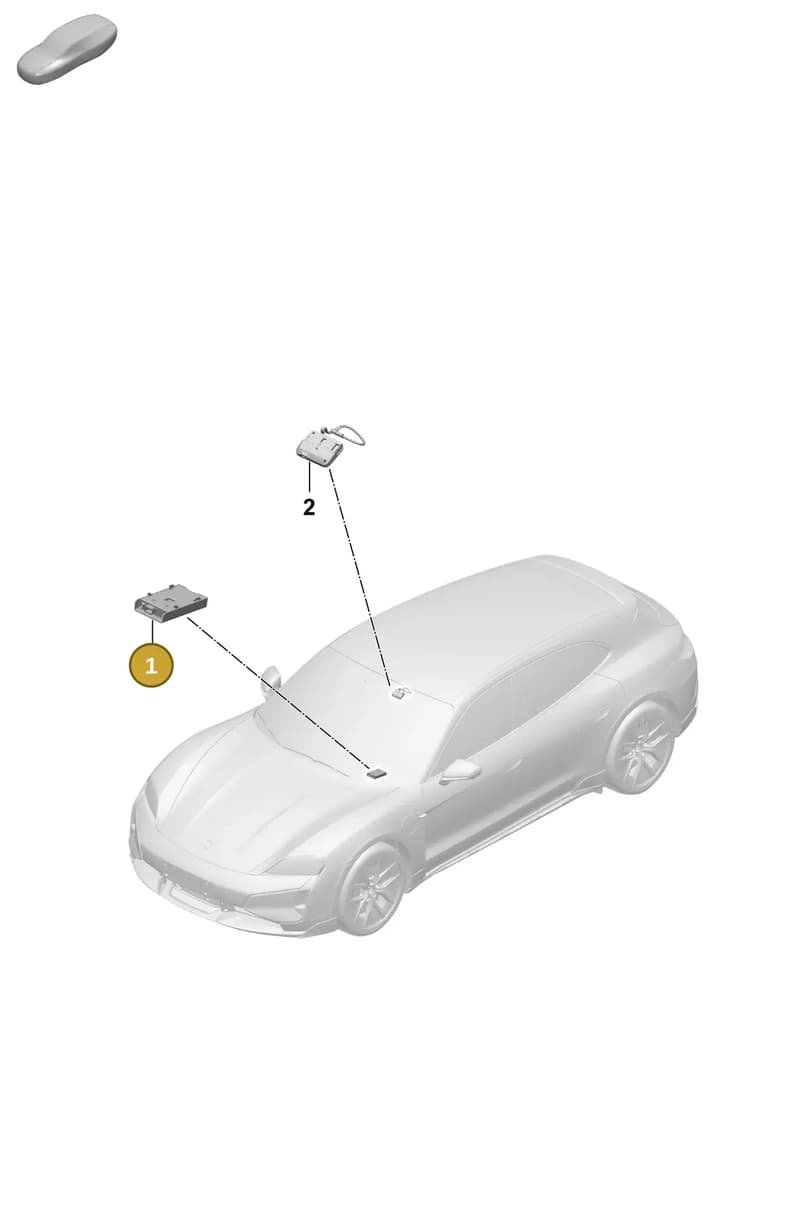 9A7919813A — Porsche Taycan Sport Turismo (2023-2025) diagram p64901400, position 1