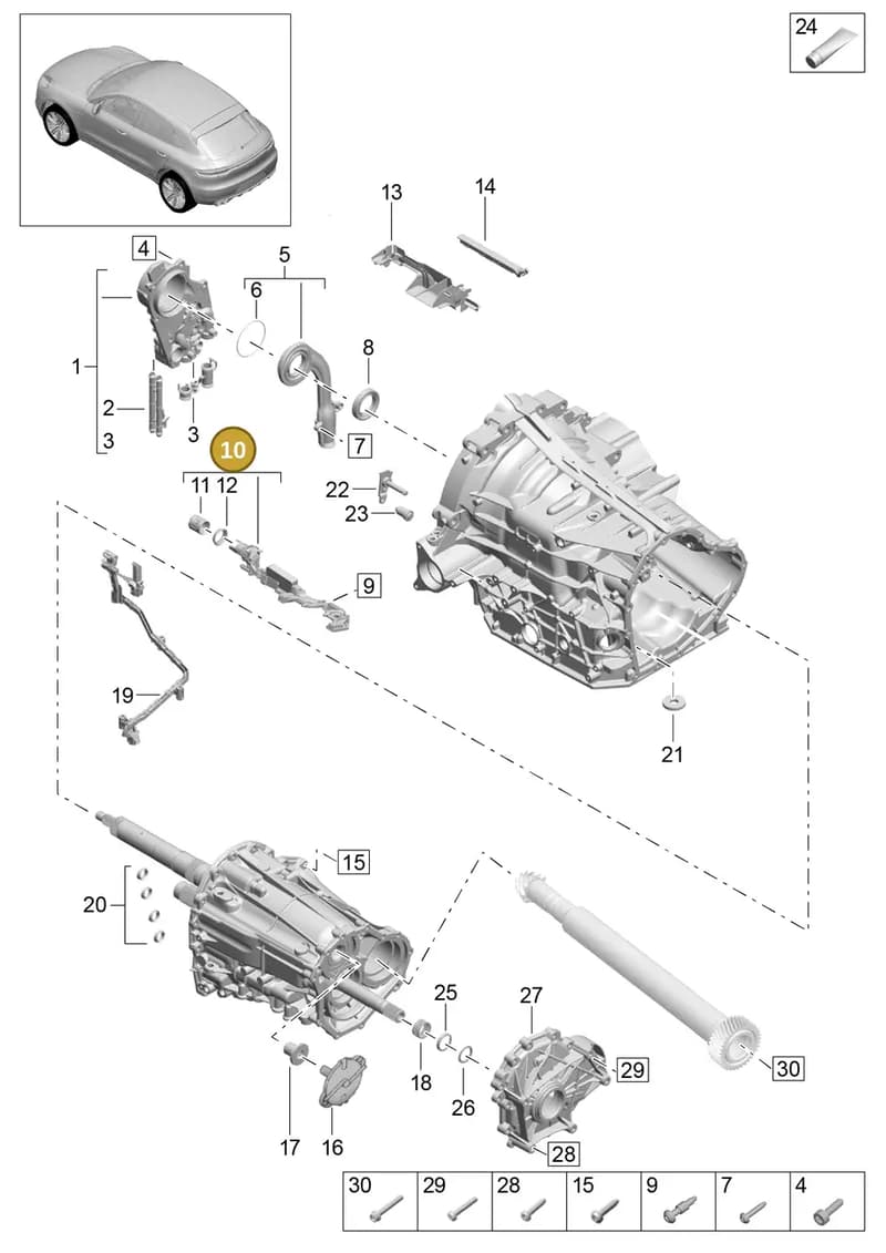 9A792732100 — Porsche Macan (2018-2022) diagram p52302110, position 10