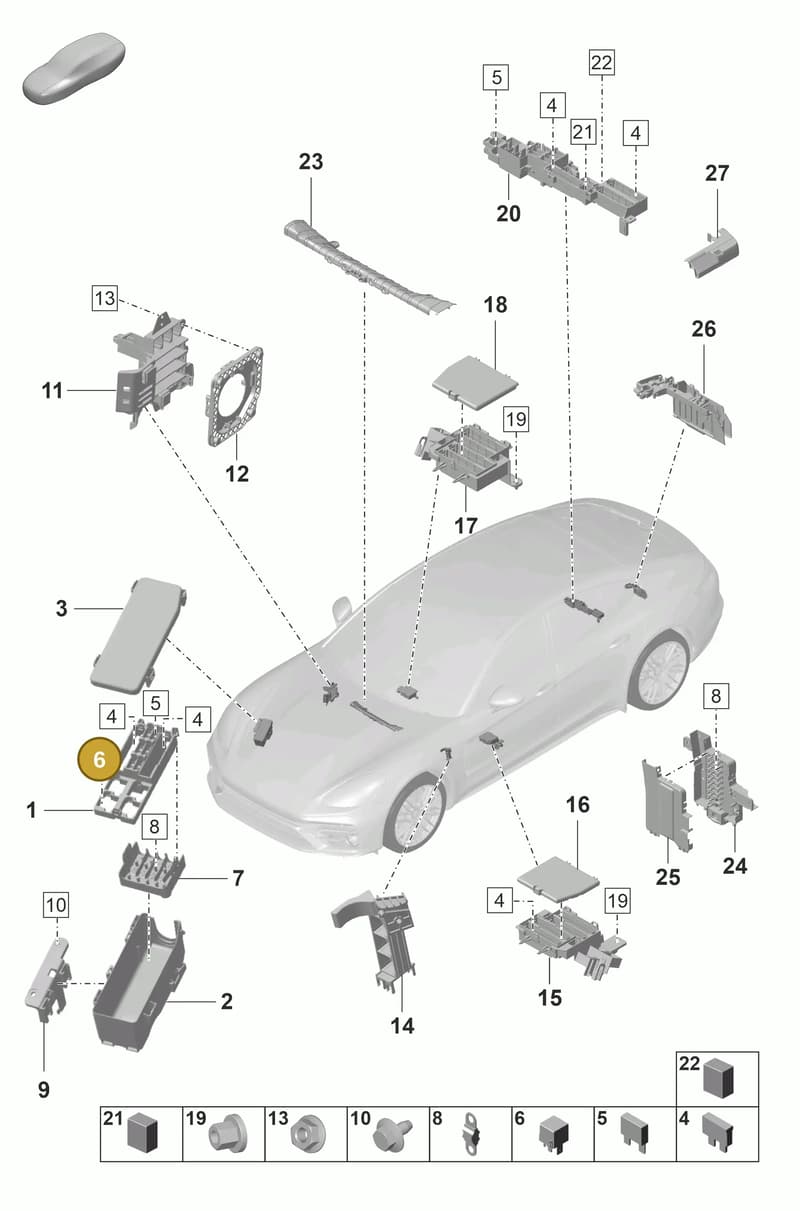 9A793752900 — Porsche Panamera (2020-2023) diagram p58902000, position 6