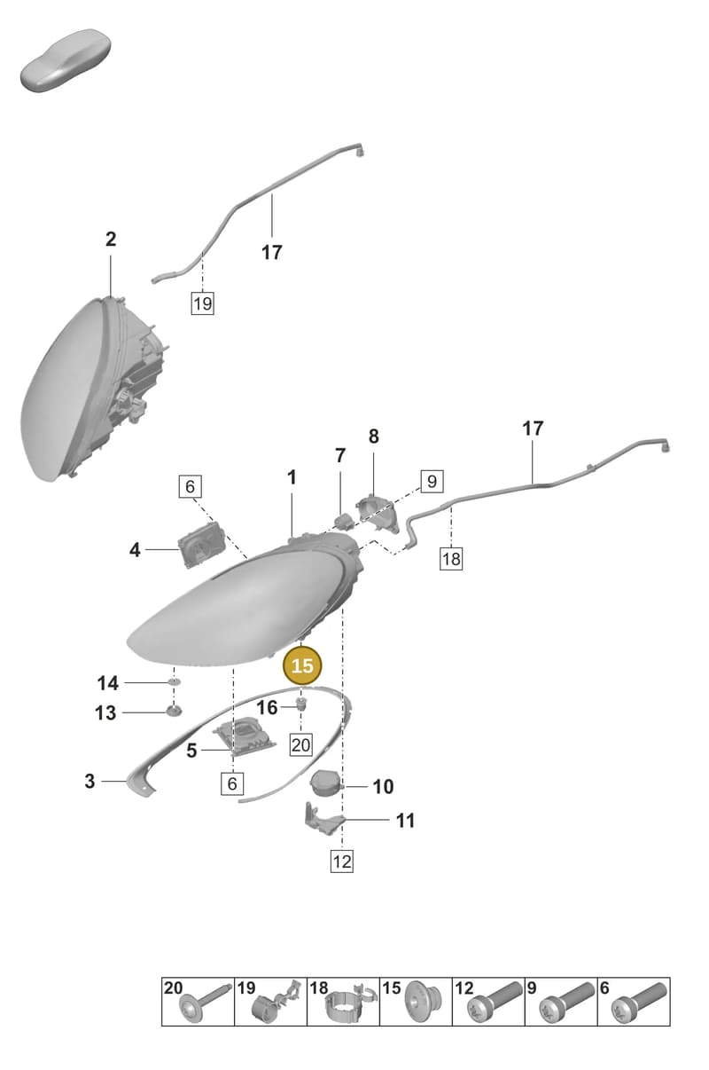 9A794104100 — Porsche Panamera (2020-2023) diagram p58905000, position 15