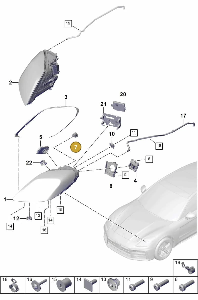 9A794129300 — Porsche Panamera (2023-2025) diagram p62908100, position 7