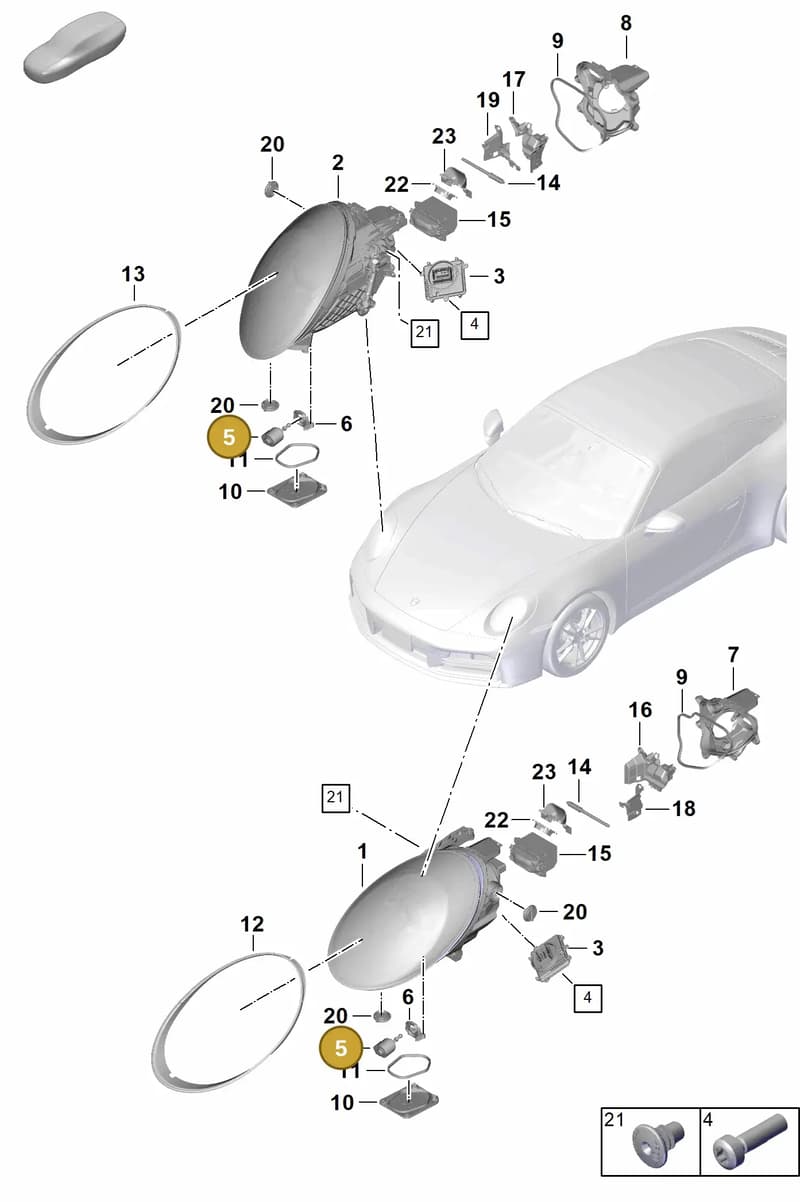 9A794129300 — Porsche 911 (2024-2025) diagram p63908000, position 5