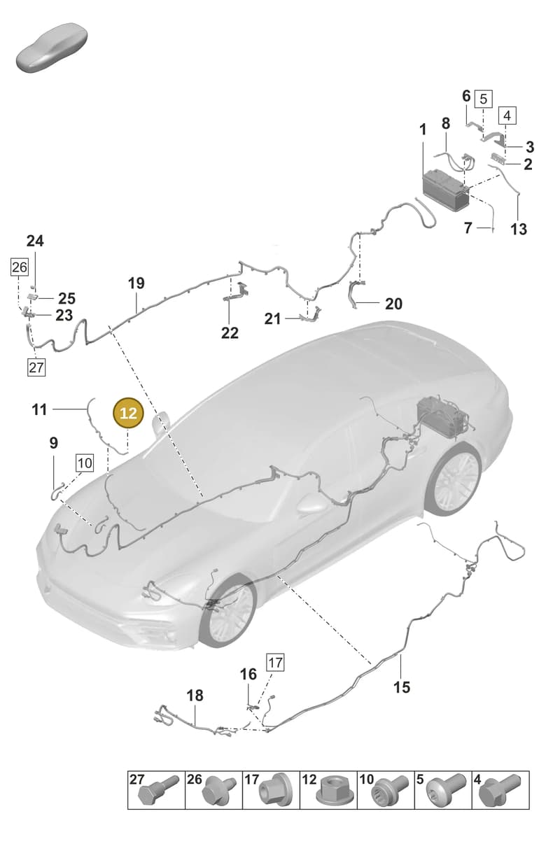 9A794182800 — Porsche Panamera (2020-2023) diagram p58902010, position 12