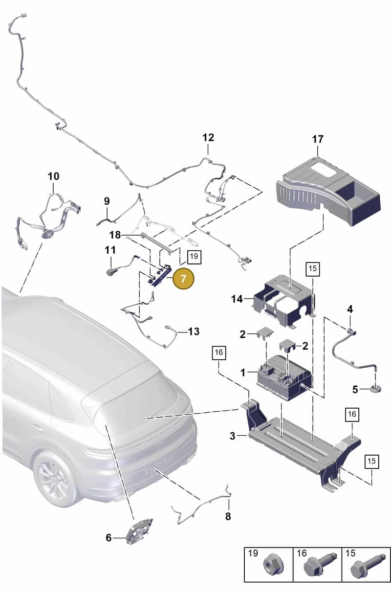 9A794182800 — Porsche Cayenne Coupe (2023-2023) diagram p60902400, position 7