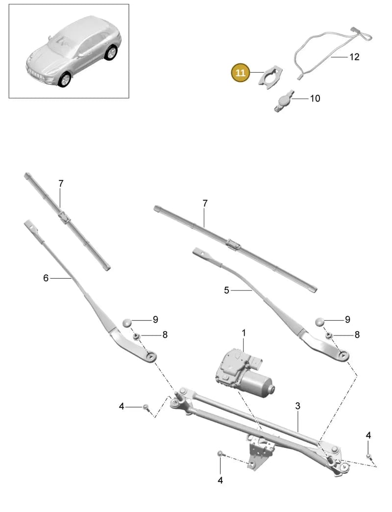 9A795560900 — Porsche Macan (2013-2018) diagram p44904000, position 11