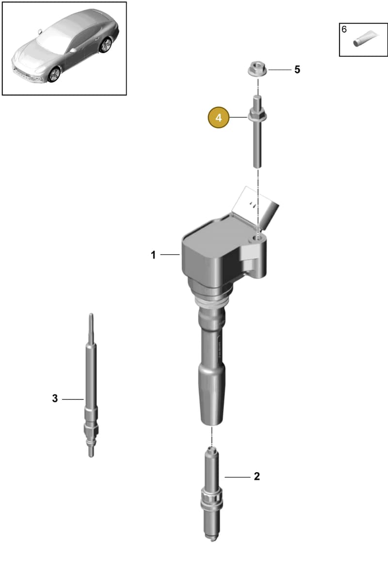 9A795965110 — Porsche Panamera (2016-2020) diagram p49901000, position 4