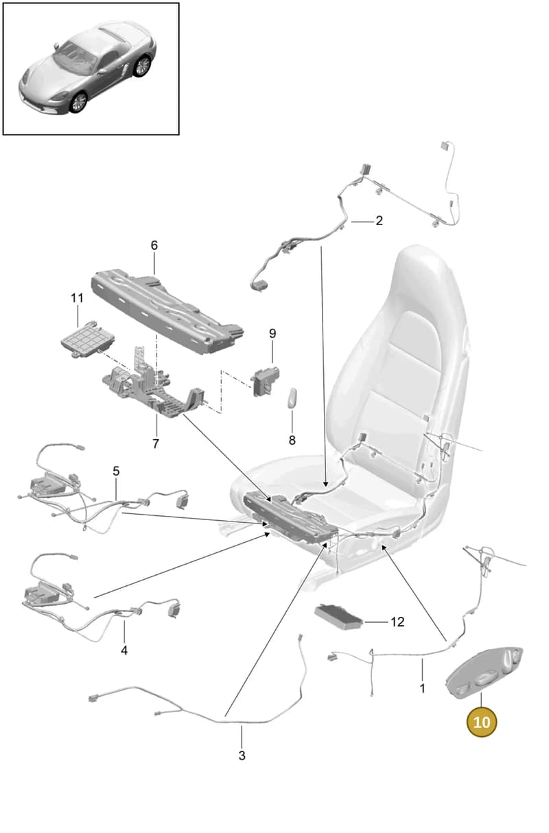 9A7959747CL0H — Porsche Boxster (2016-) diagram p48817025, position 10