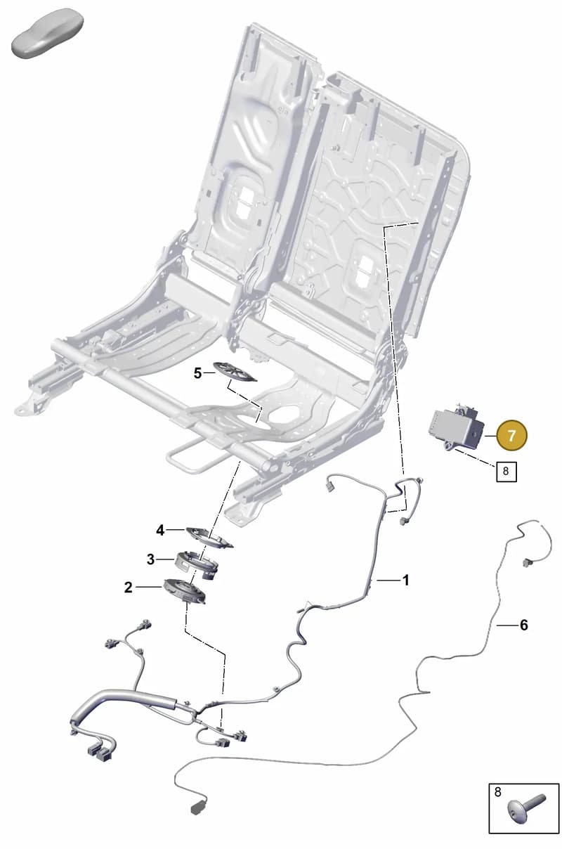 9A795977200 — Porsche Cayenne Coupe (2023-2023) diagram p60818500, position 7