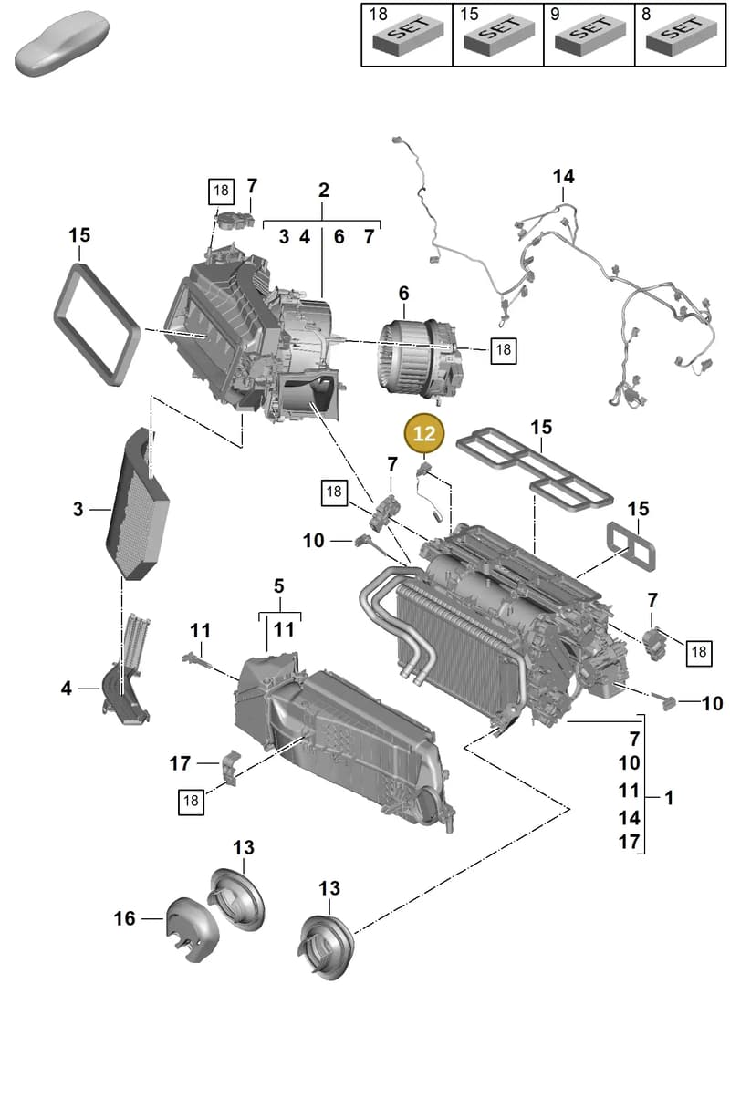 9A796353500 — Porsche Panamera (2023-2025) diagram p62814000, position 12