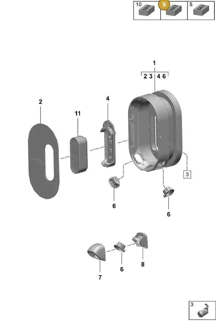 9A797168450 — Porsche Taycan Sport Turismo (2023-2025) diagram p64920000, position 9