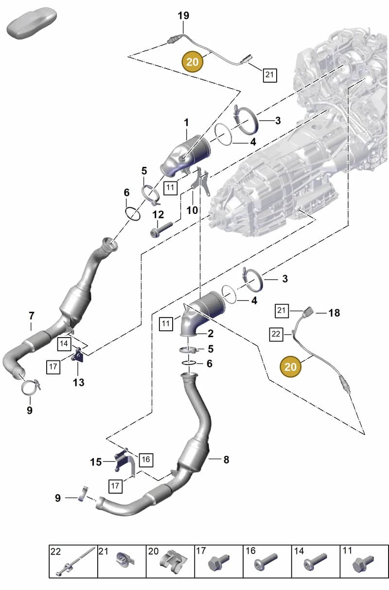 9A797174100 — Porsche Panamera (2023-2025) diagram p62202210, position 20