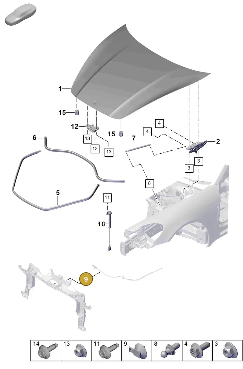 9A797183000 — Porsche Panamera (2023-2025) diagram p62803000, position 9