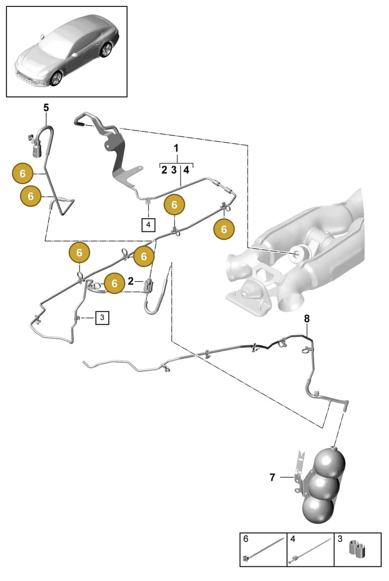 9A797185000 — Porsche Panamera (2016-2020) diagram p49203050, position 6