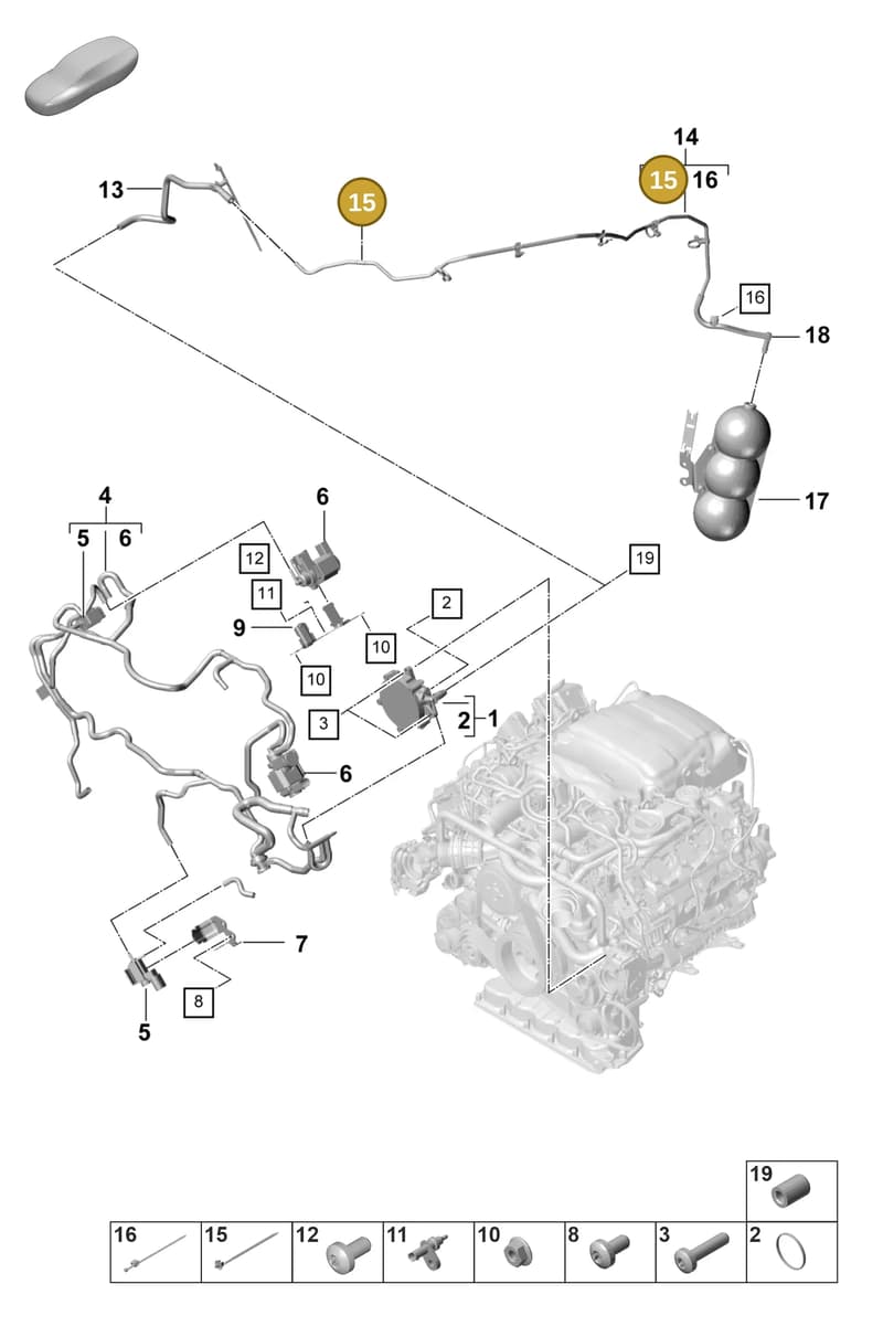 9A797185000 — Porsche Panamera (2020-2023) diagram p58108010, position 15