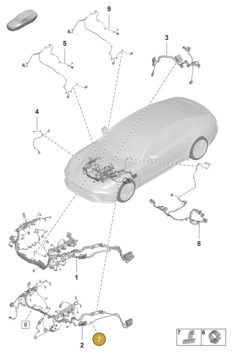9A797185600 — Porsche Panamera (2020-2023) diagram p58902020, position 7