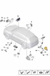 9A798055600 Porsche Reversing Camera