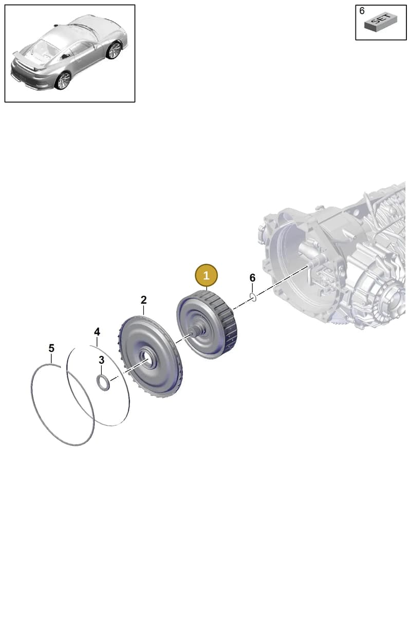 9G111605390 — Porsche 911 (2013-2020) diagram p41320010, position 1