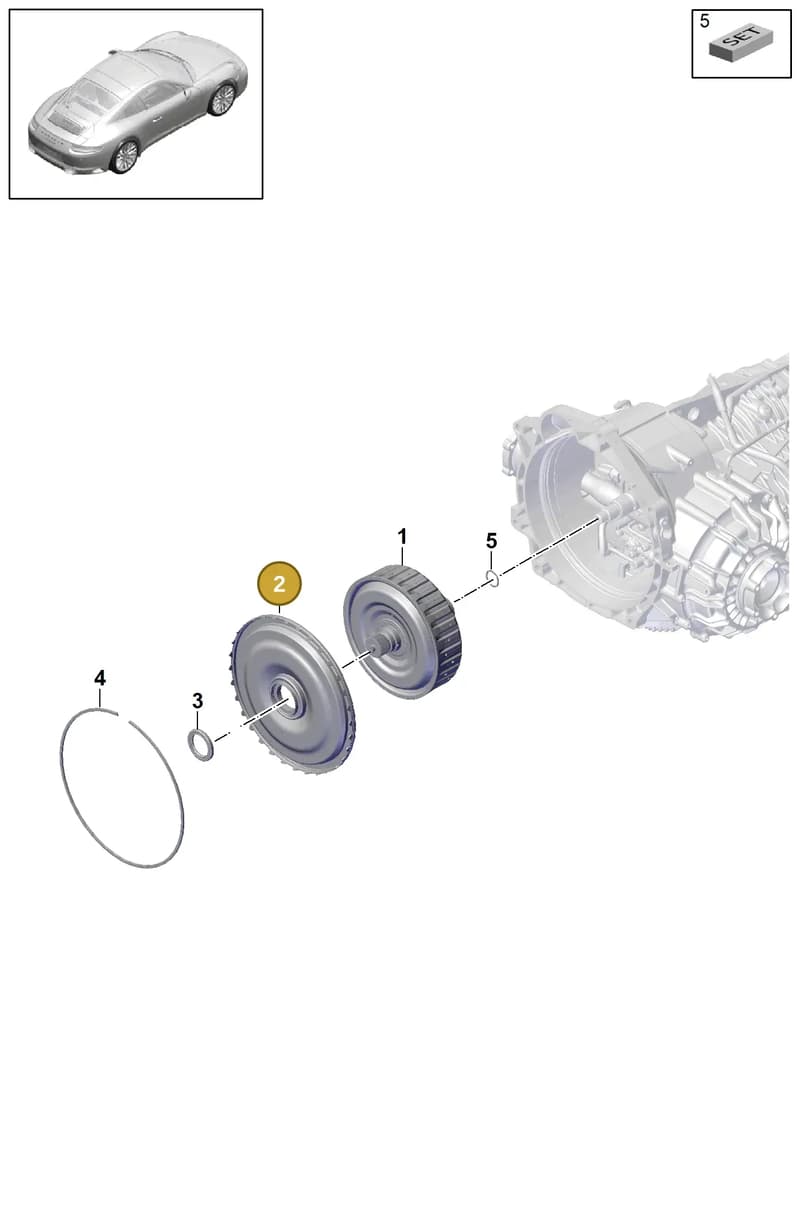 9G111633106 — Porsche 911 (2016-2019) diagram p47320010, position 2
