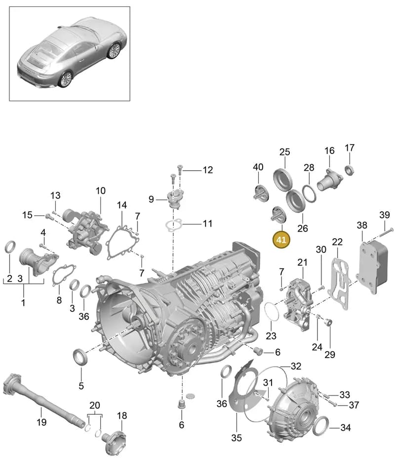 9G130237791 — Porsche 911 (2016-2019) diagram p47302010, position 41
