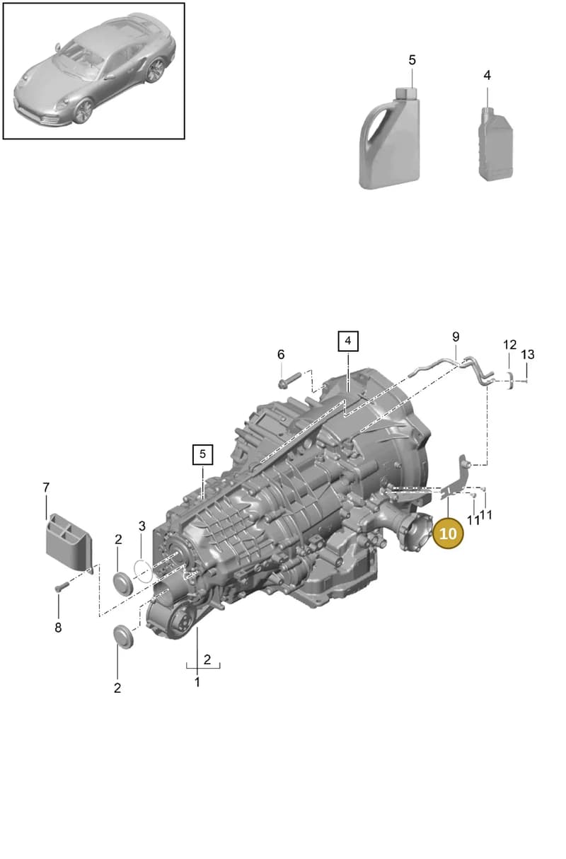 9G130740703 — Porsche 911 (2013-2020) diagram p42320000, position 10