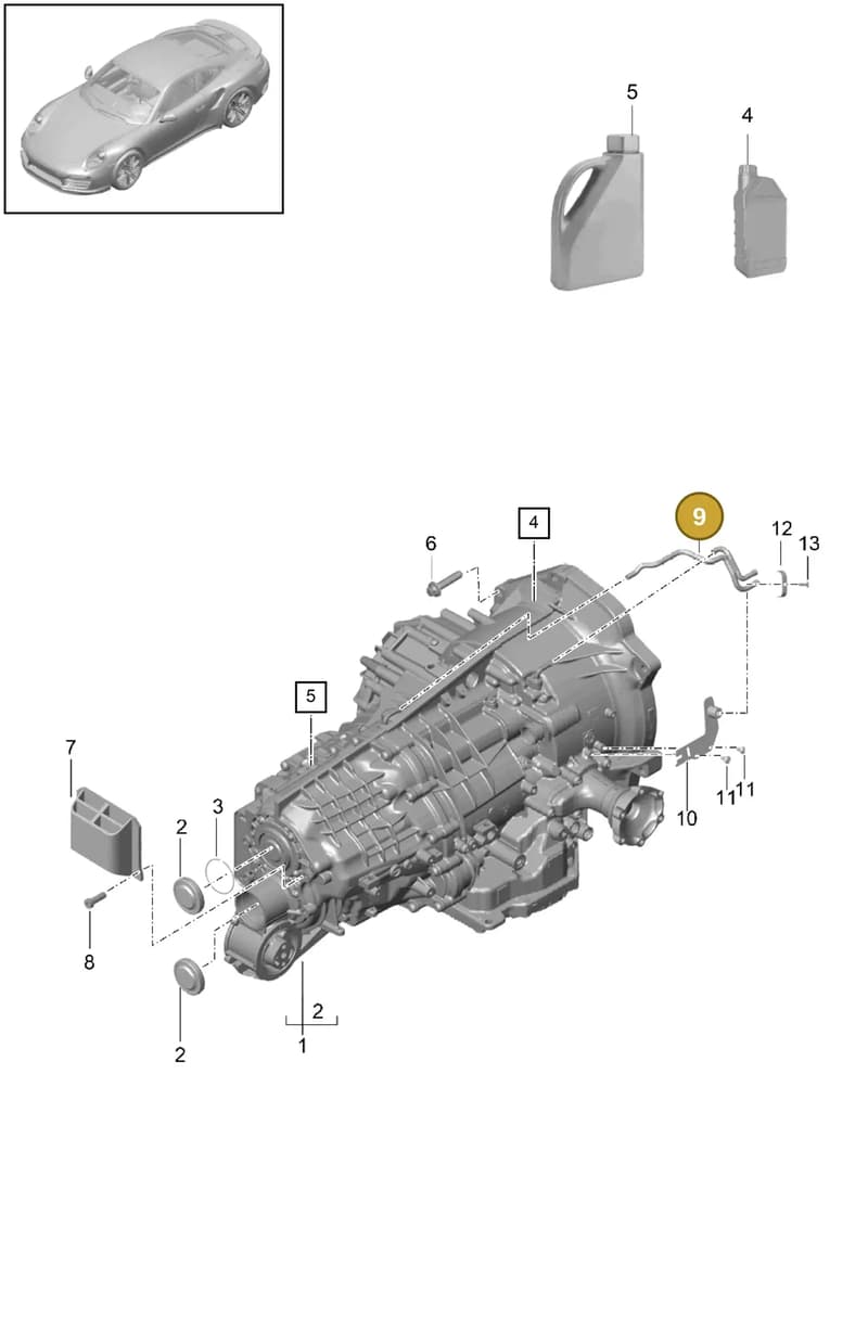 9G132101106 — Porsche 911 (2013-2020) diagram p42320000, position 9