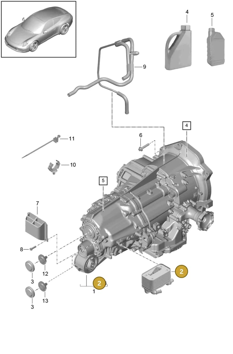 9G132105900 — Porsche 991 Carrera 4 (2011-2016) diagram p38320000, position 2