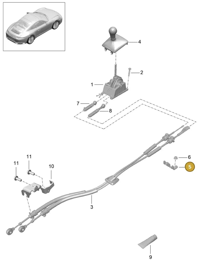 9G1426069319H6 — Porsche 911 (2016-2019) diagram p47701000, position 5