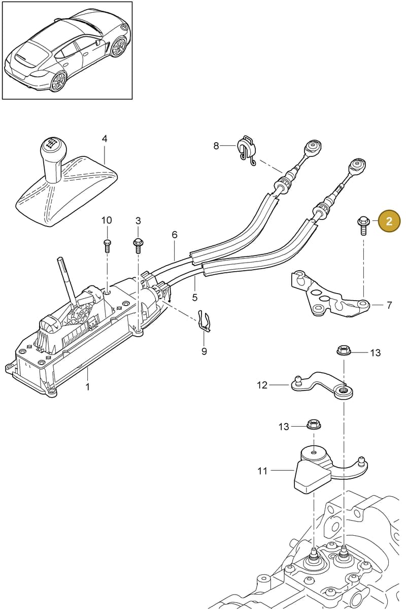 9G142698001D11 — Porsche Panamera (2009-2016) diagram p35701000, position 2