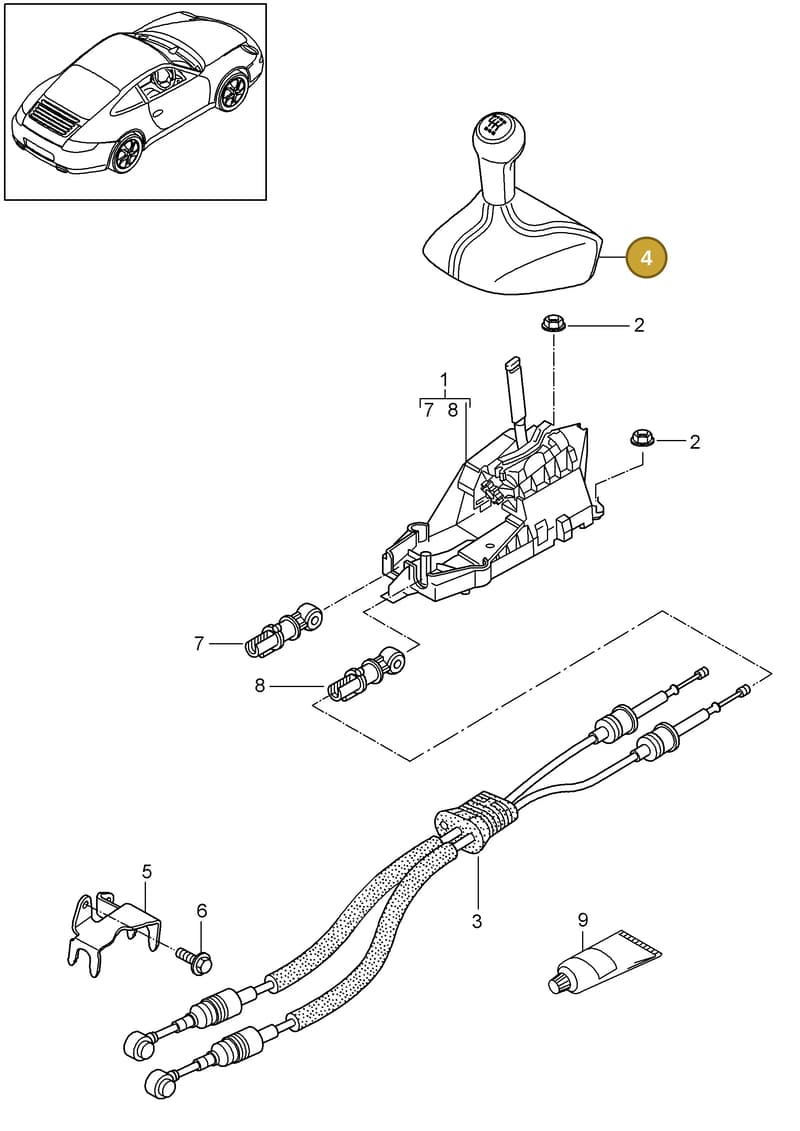 9G142698001N11 — Porsche 911 Carrera (2008-2012) diagram p32701000, position 4