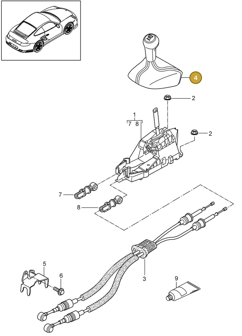 9G142698001N11 — Porsche GT2 RS (2009-2012) diagram p36701000, position 4