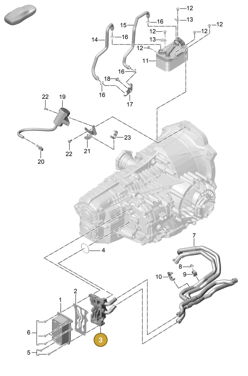 9G230703300 — Porsche Boxster Spyder (2019-2020) diagram p54360000, position 3