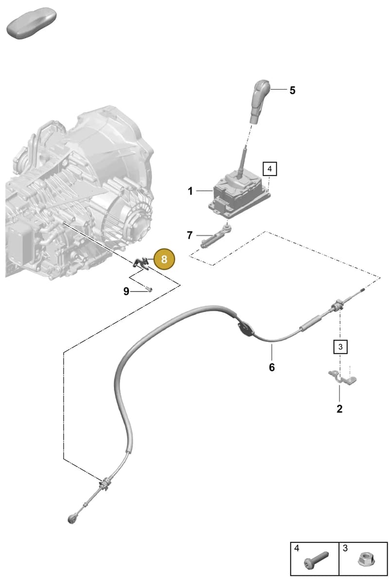 9G242621105 — Porsche Boxster Spyder (2019-2020) diagram p55701500, position 8