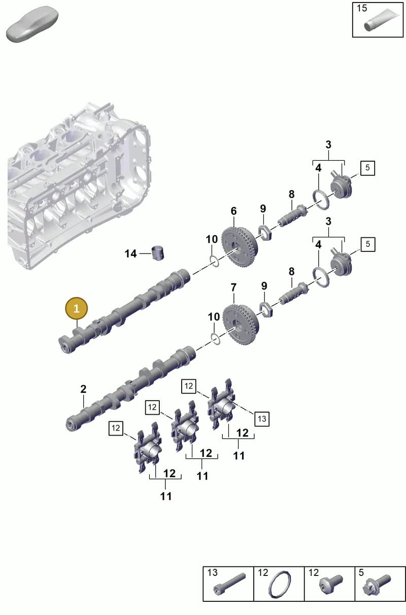 9GT109101B — Porsche Boxster Spyder (2019-2020) diagram p55103105, position 1