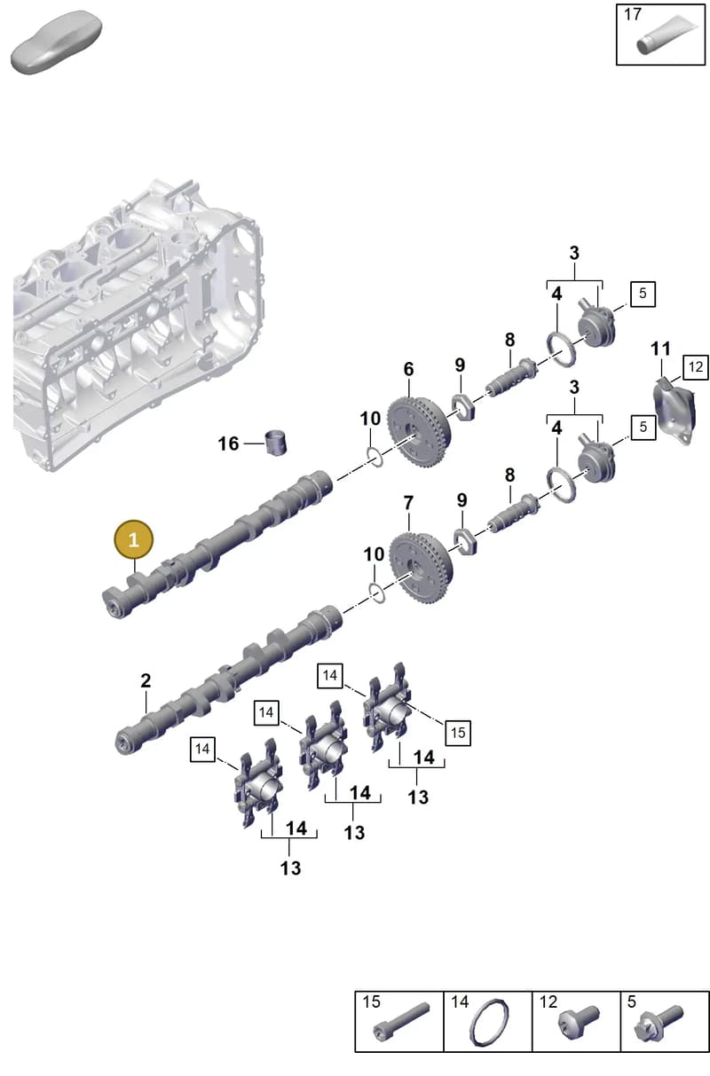 9GT109101B — Porsche 911 (2021-2022) diagram p59103100, position 1
