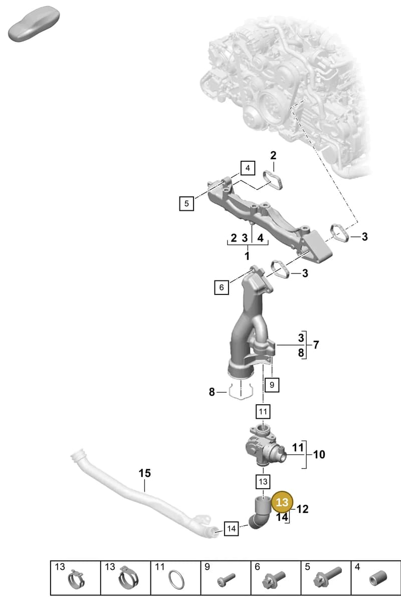 9GT121071B — Porsche Boxster Spyder (2019-2020) diagram p55105050, position 13