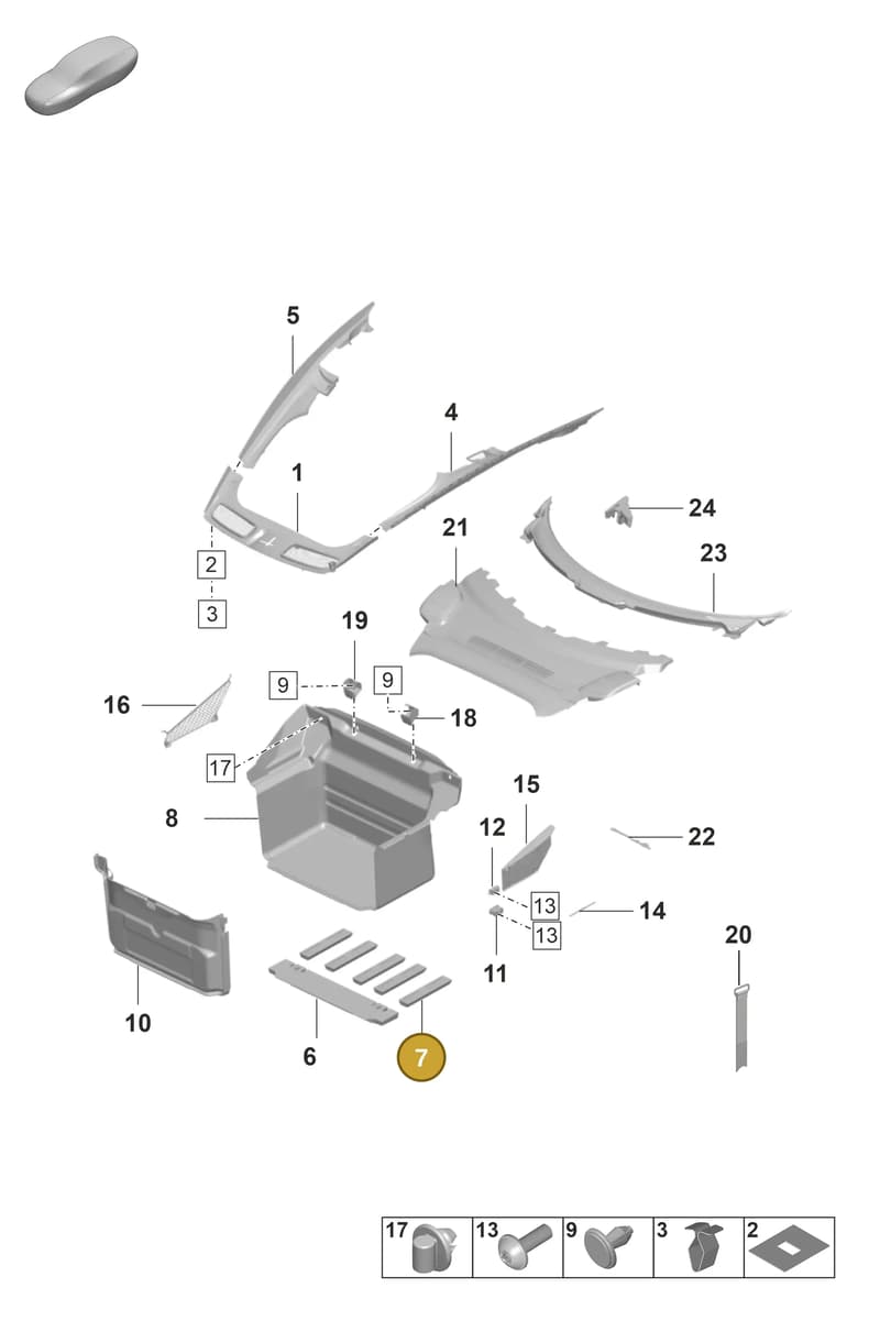9GT121093Y — Porsche 911 (2021-2022) diagram p59807000, position 7