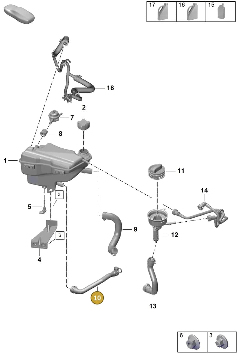 9GT121625 — Porsche Boxster Spyder (2019-2020) diagram p55105100, position 10