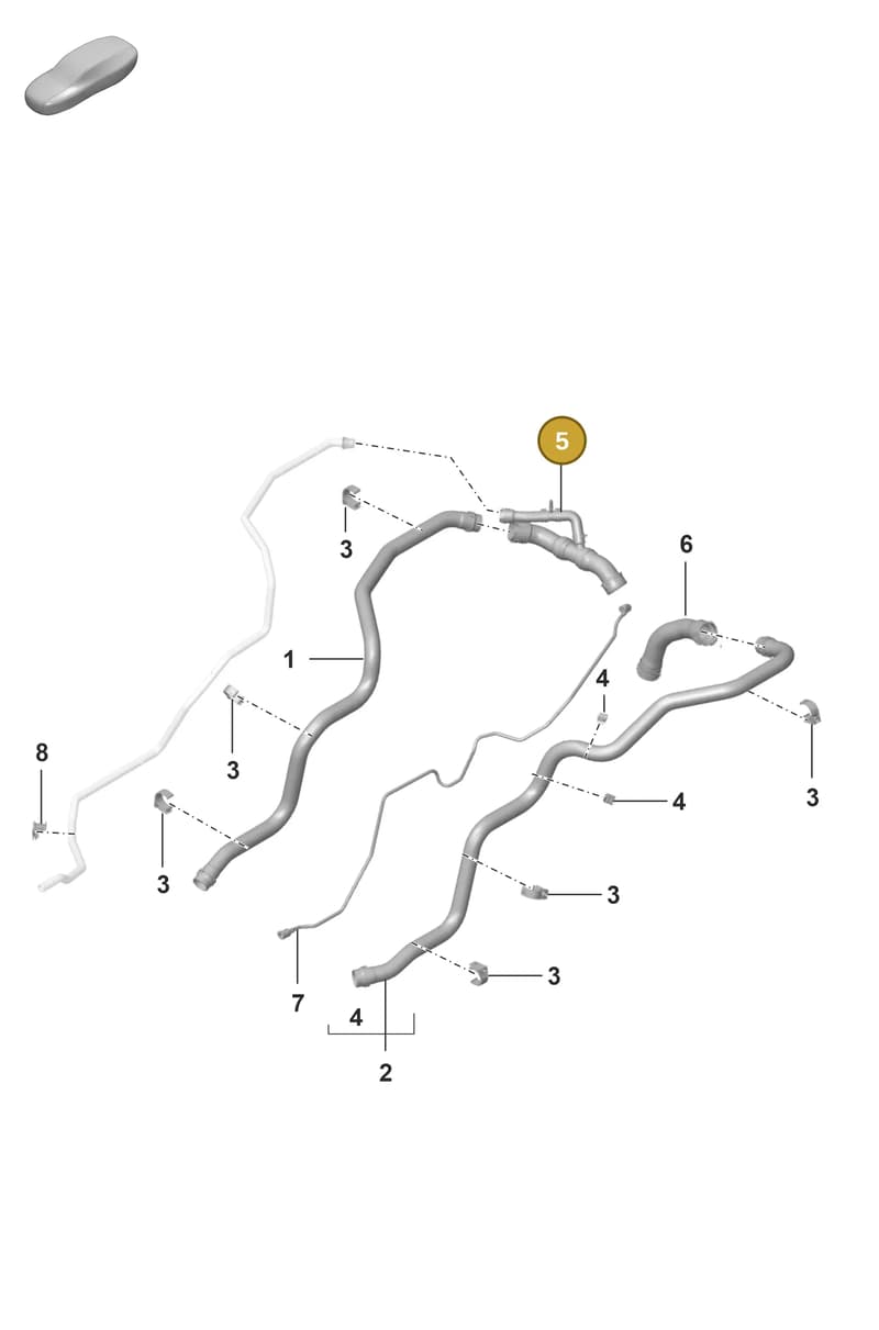 9GT121641 — Porsche 911 (2021-2022) diagram p59105400, position 5