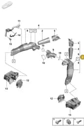 9GT129407G Porsche Air Filter Housing