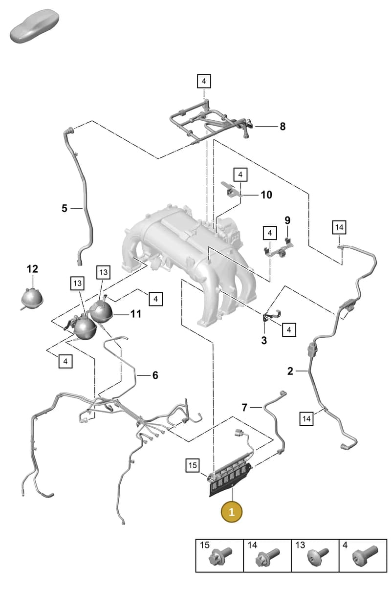 9GT129456D — Porsche Boxster Spyder (2019-2020) diagram p55107400, position 1