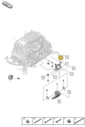 9GT199117 Porsche Console for Engine Mounting