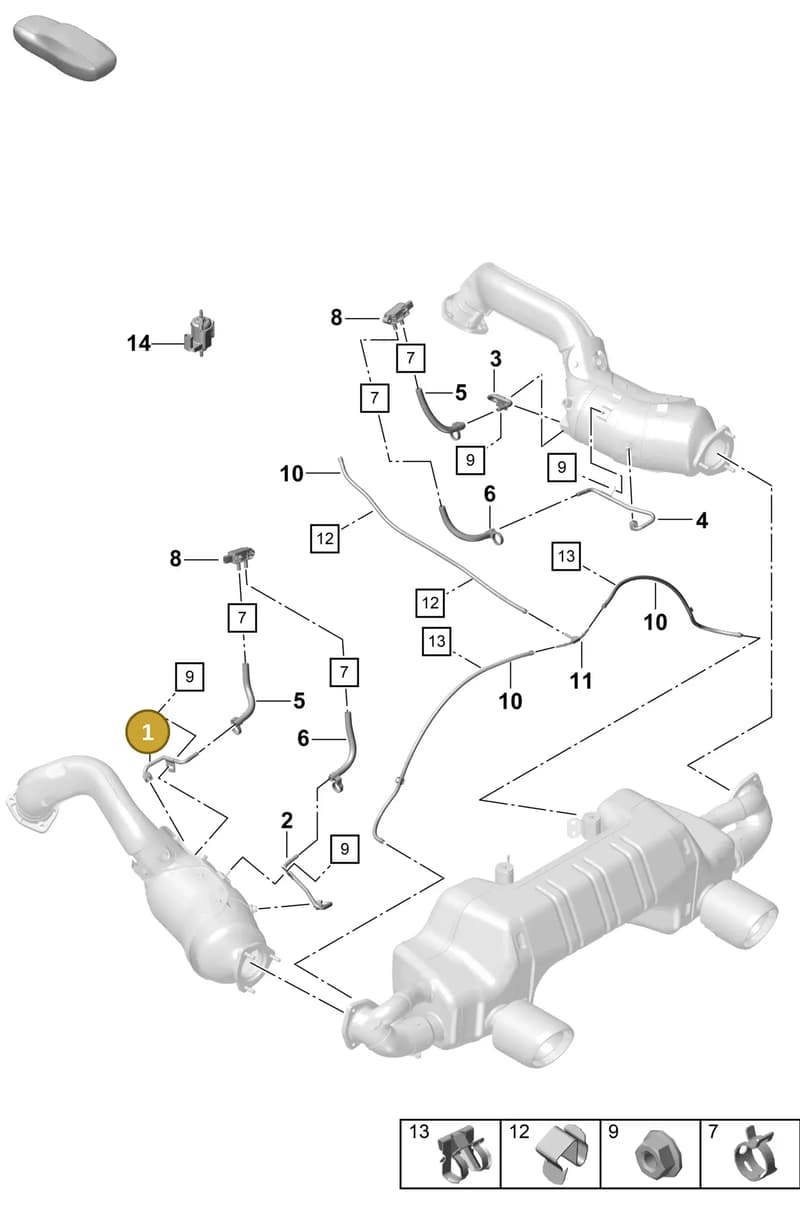 9GT251169A — Porsche Boxster Spyder (2019-2020) diagram p55202210, position 1