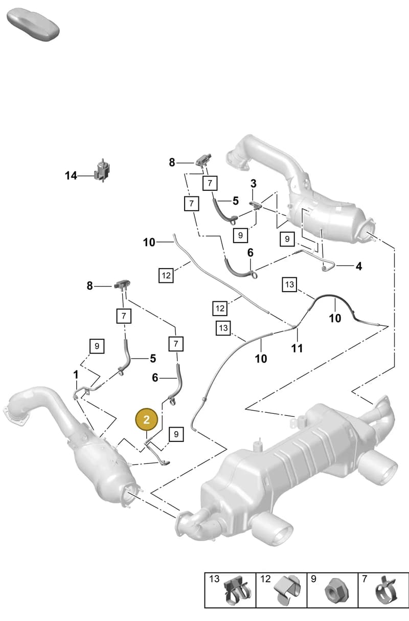 9GT251170 — Porsche Boxster Spyder (2019-2020) diagram p55202210, position 2