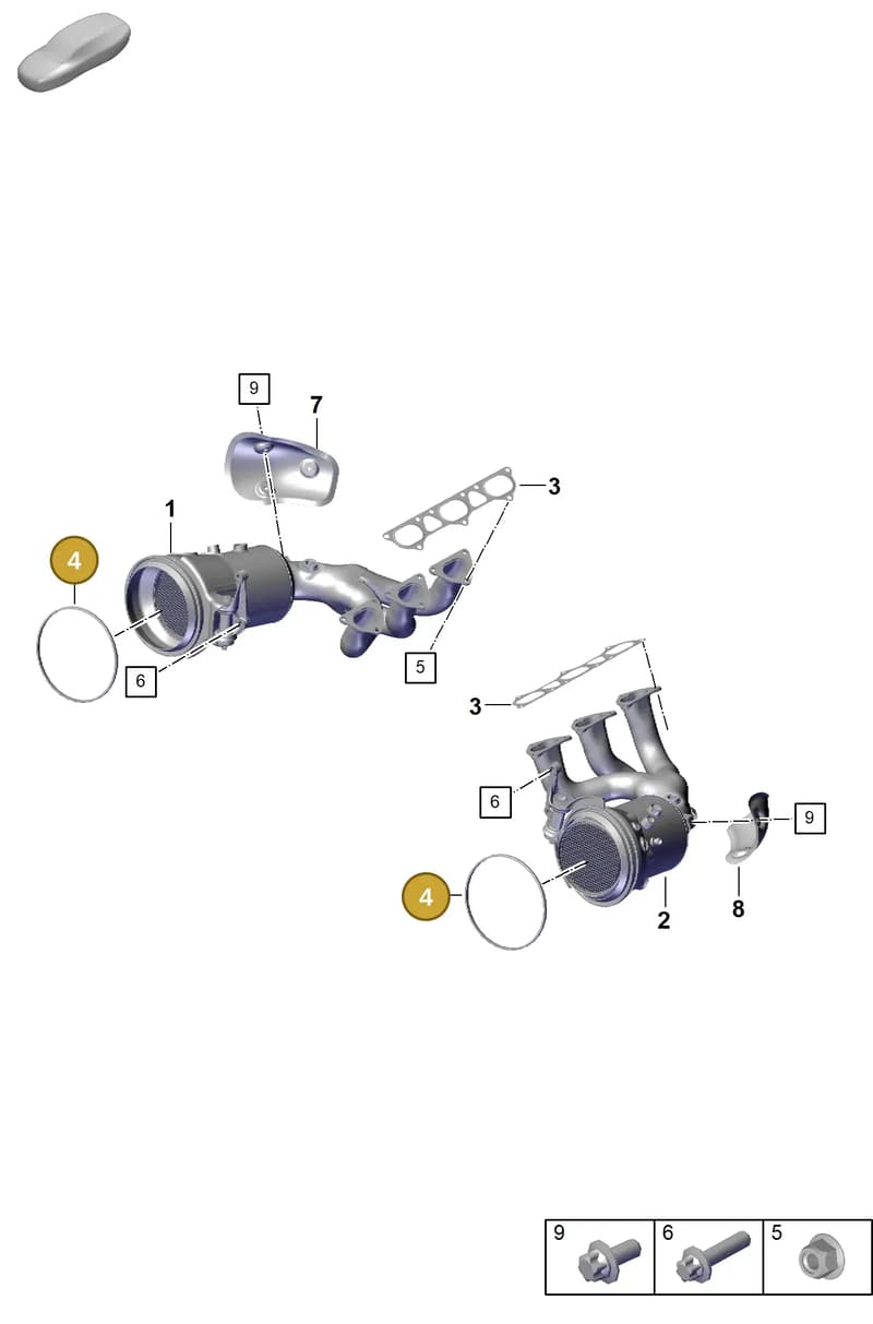 9GT251235A — Porsche 911 (2021-2022) diagram p59202000, position 4
