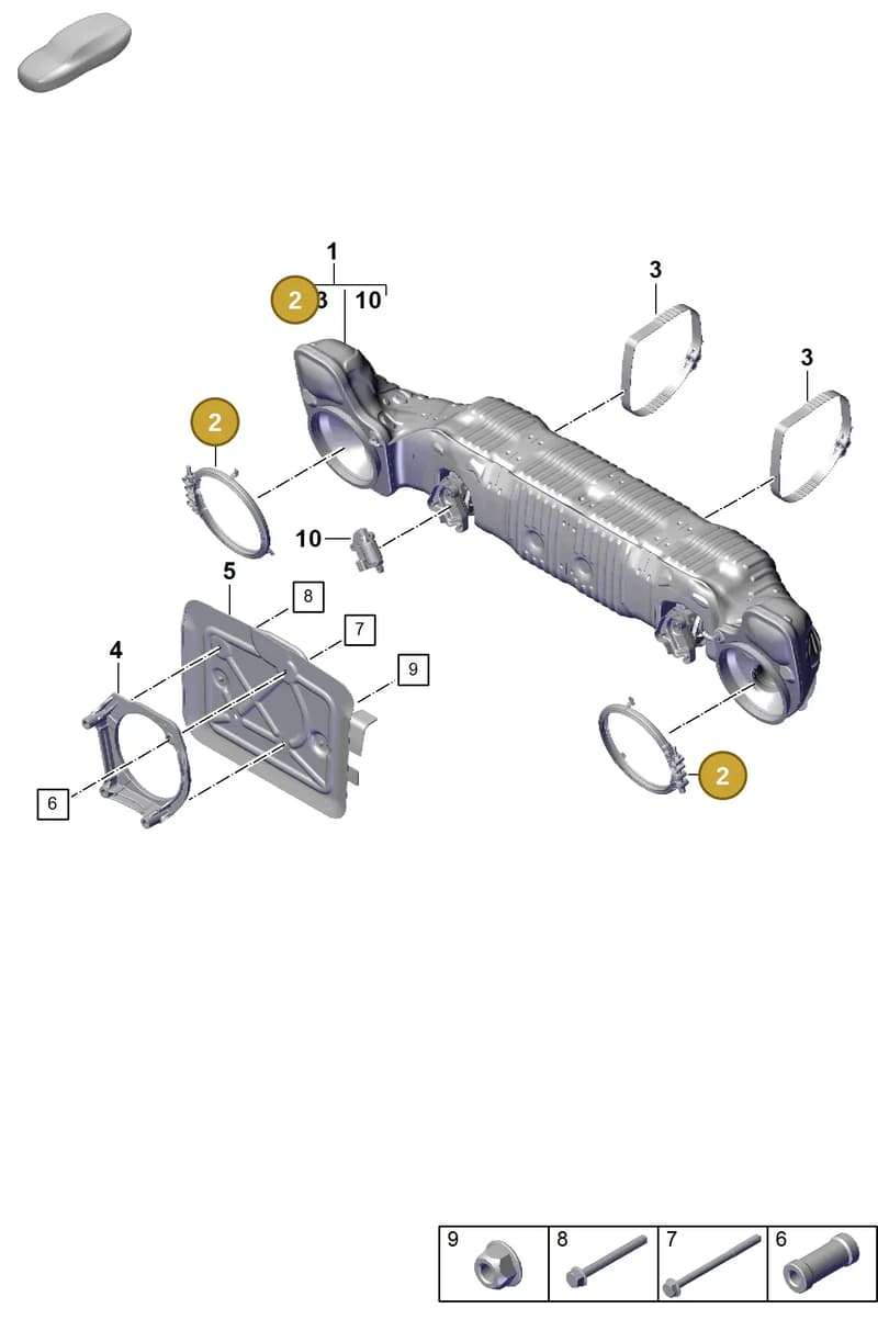 9GT251616C — Porsche 911 (2021-2022) diagram p59202300, position 2