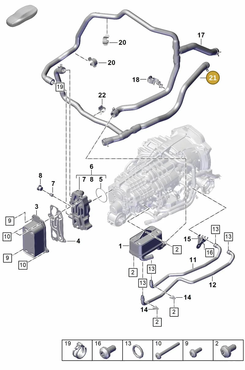 9GT317184 — Porsche 911 (2021-2022) diagram p59302110, position 21