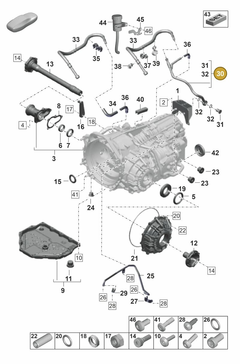 9GT317185 — Porsche 911 (2021-2022) diagram p59302100, position 30