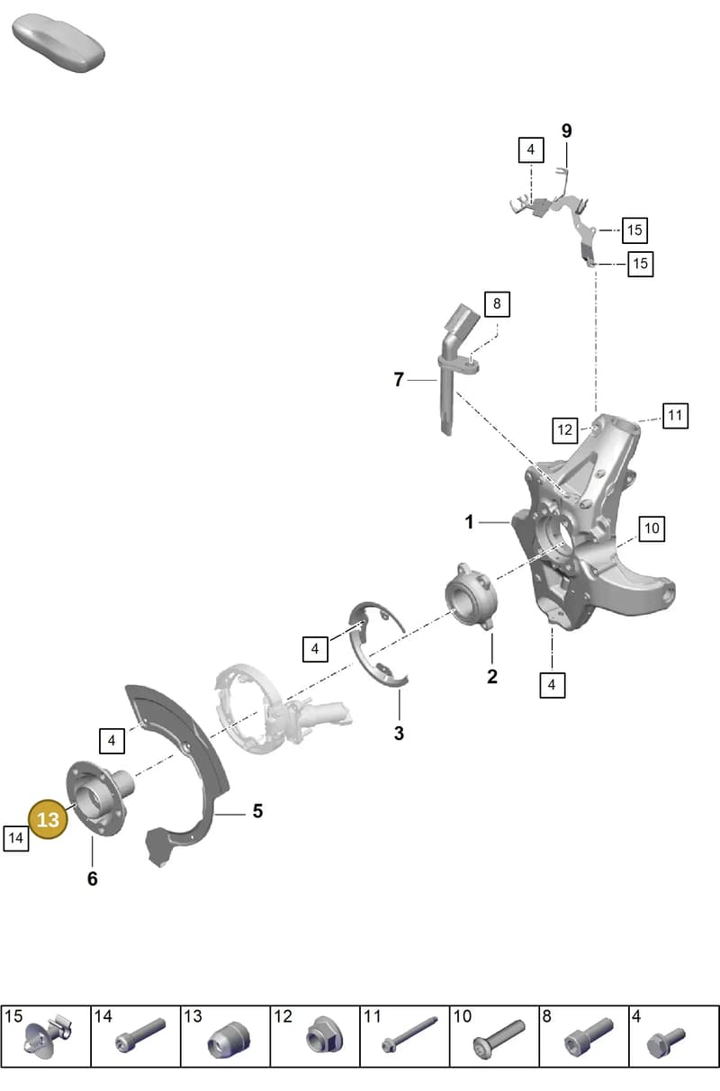9GT401111 — Porsche Cayman (2019-2022) diagram p55501000, position 13