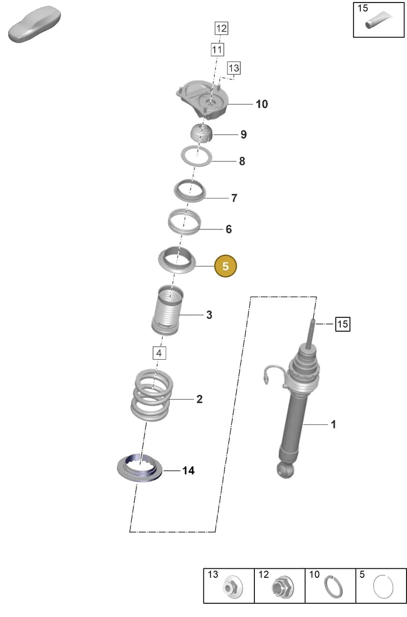 9GT411109 — Porsche 911 (2021-2022) diagram p59402020, position 5